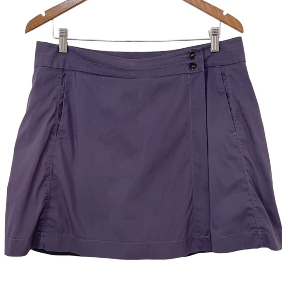 Arc'teryx Pants - Arc'teryx Trim Fit Wrap Skort Size L Womens Purple Stretch Front Back Pockets